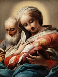 Maria mit dem Kind und Josef